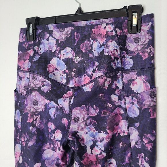 Athleta Salutation Stash II Printed Tight in Dappled Bloom Purple Sz M - Picture 3 of 6